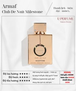 Nước Hoa Unisex Armaf Club De Nuit Milestone 105ML